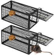 MOMFEI Catch and Release Rodent Cage Trap,Humane Live Chipmunk, Mouse, Squirrel, Voles, Hamsters Trap for Indoor/Outdoor,Home Garden Solution